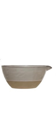 Stoneware Batter Bowls, Reactive Glaze