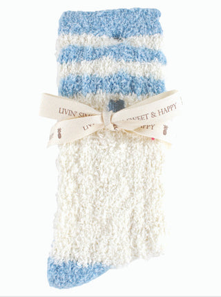 Simply Southern Soft & Cozy Socks Stripe White