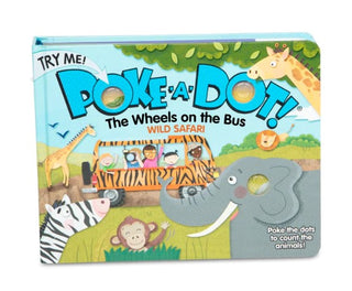 Melissa & Doug The Wheels on the Bus Wild Safari Poke-A-Dot Book