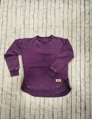 Southern Couture Comfy Round Here Crewneck Purple
