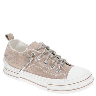 Very G Aman Velvet Sneakers Nude