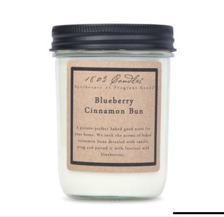 1803 Blueberry Cinnamon Buns Soy Jar Candle