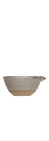 Stoneware Batter Bowls, Reactive Glaze