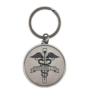 Caduceus Keyring