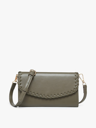 Jen & Co Kyle Wallet Crossbody Olive M2345