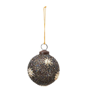 Round Glass Bead Ball Ornament