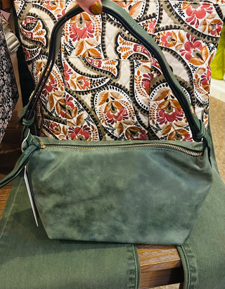 Jen & Co Vittoria Shoulder Bag Forest Green M2731