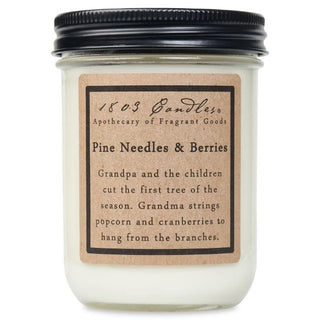 1803 Pine Needles & Berries Jar Candle