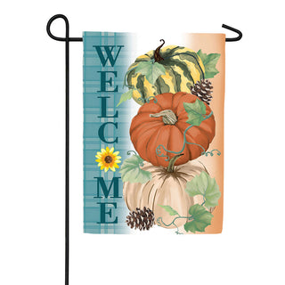 Pumpkins & Pine Garden Flag