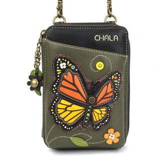 Chala Wallet Crossbody Monarch Butterfly Olive 850