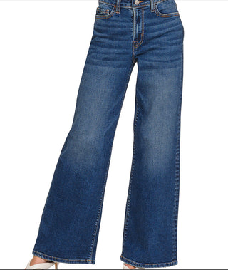 Zenana Dark Wash Wide Leg Denim Pants 9586DD