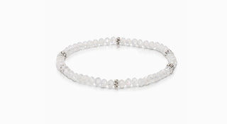 My Fun Colors Mini Crystal Bracelet Clear Silver Accent