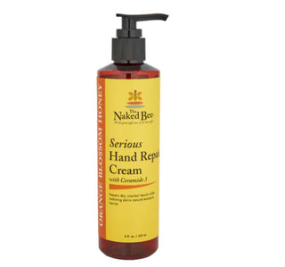 The Naked Bee Serious Hand Repair Cream 8oz Orange Blossom Honey