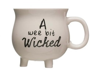 Stoneware Cauldron Witch Mug