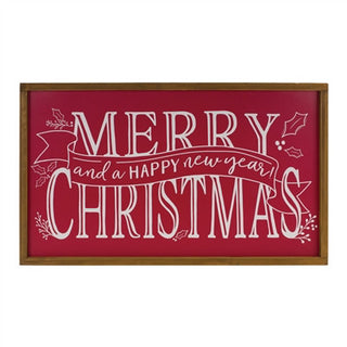 Wood Merry Christmas & A Happy New Year Sign