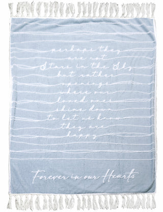 Forever in Our Hearts Inspirational Plush Blanket 51100