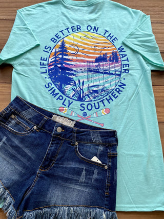 Water Celedon Tee