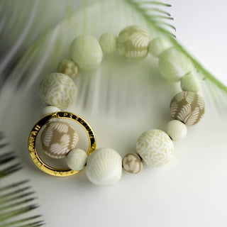 Jilzarah Ivory Palm Wrist Keychain