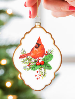 Glass Cardinal Ornament Style 2