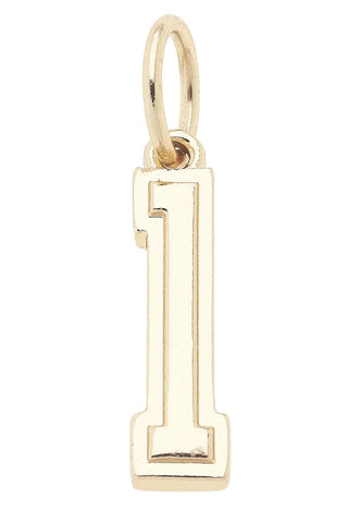 Canvas Style Charmed Number Charm
