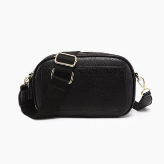 Jen & Co Sky Dual Zip Crossbody Black M2531