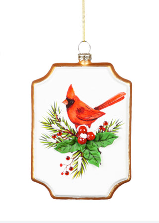 Glass Cardinal Ornament Style 1