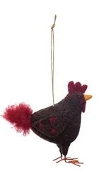 Felt Chicken Ornament