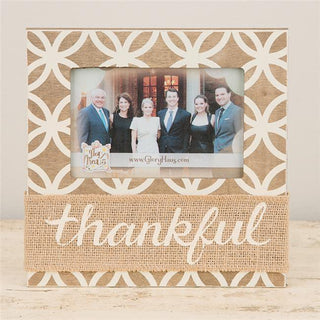 Burlap Thankful Frame