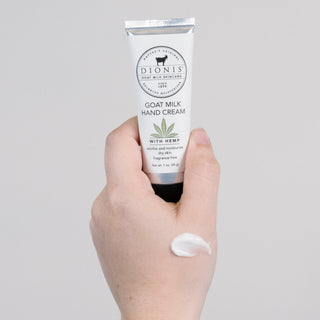 Dionis Goat Milk 1oz Hand Cream w/Hemp Unscented