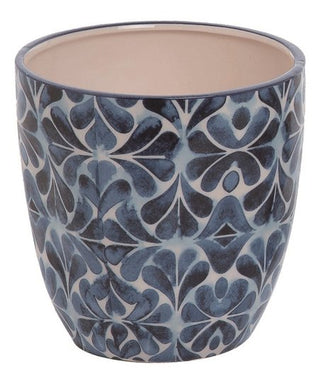 Indigo Pattern Clash Planter