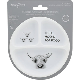 Silicone Divided Plate In the Moo-D