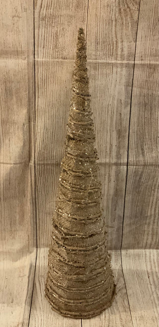 Burlap Cone Tree Large