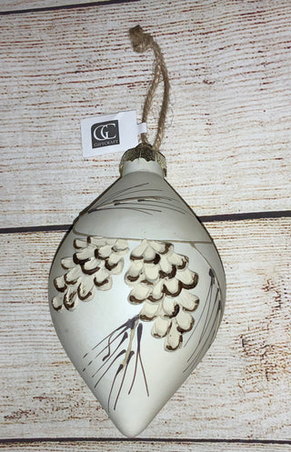 Pinecone Glass Ornament