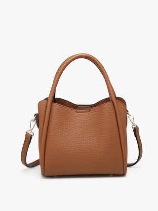 Jen & Co Ruby 3-Compartment Satchel Brown M2533