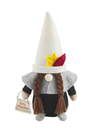 Mudpie Thanksgiving Pilgrim Girl Gnome