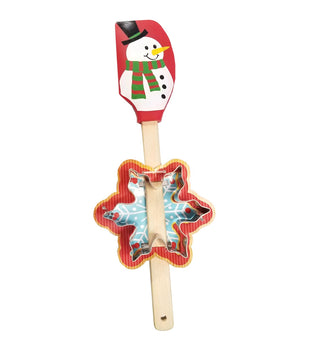 Christmas Silicone Spatula w/Cookie Cutter