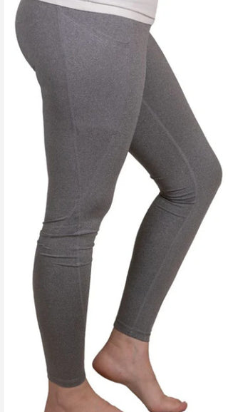 Simply Southern Sport Leggings Heather Grey