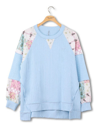 Simply Southern Oversized Long Sleeve Corded Top Tidal