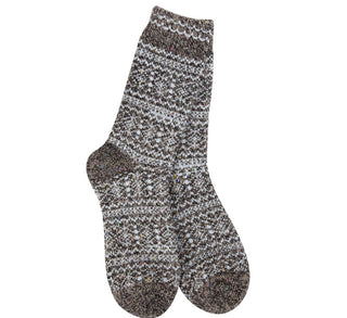 World's Softest Socks Holiday Confetti Crew Blue Dark Cofetti