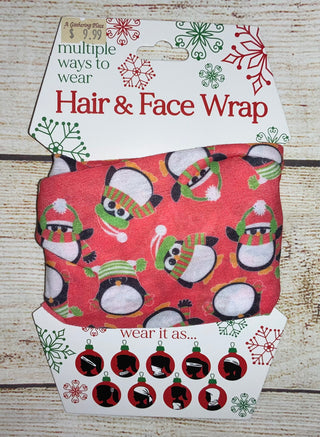 Hair & Face Wrap Penguins