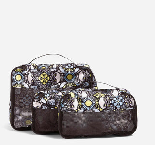 Vera Bradley ReActive Packing Cube Trio in Plaza Medallion