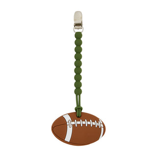 Mudpie Football Clip On Teether