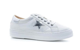 Corkys Star Gaze Tennis Shoes White Metallic