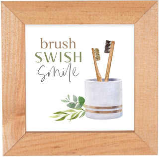 Brush Swish Smile Sign