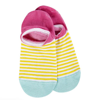 World's Softest Knit Pickin Light Weight No Show Yellow Multi