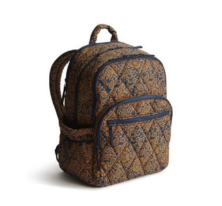 Vera Bradley Large Bancroft Backpack Lotus Montage Roasted Pecan