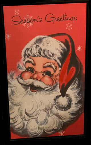 Santa Framed Canvas Wall Art, 23.5”