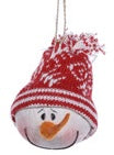 Fabric Snowman Head Ornament