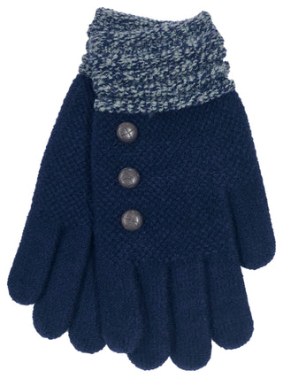 Britt’s Knits Stretch Knit Gloves Navy