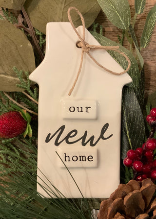 Mudpie Stamped Our New Home Ornament